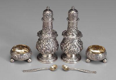 Tiffany sterling casters, salts,