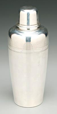 Tiffany sterling cocktail shaker,