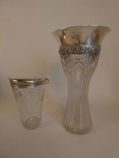 TIFFANY STERLING & CUT GLASS V