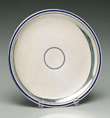 Tiffany sterling footed plate,