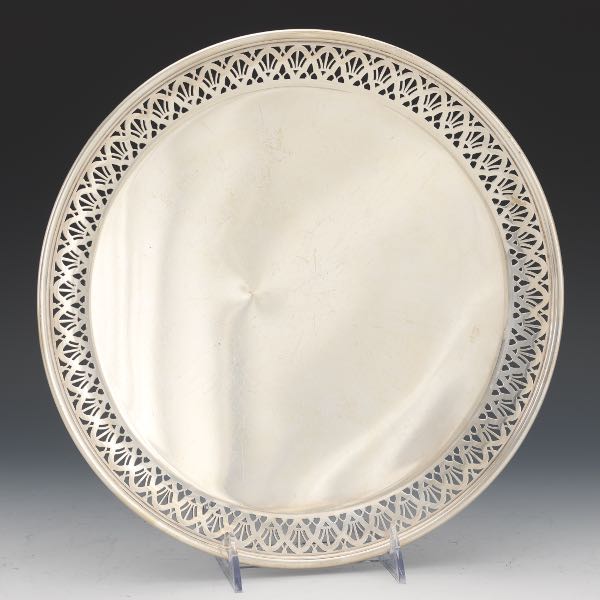 TIFFANY STERLING SILVER FOOTED TRAY