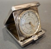 TIFFANY STERLING TRAVEL ALARM
