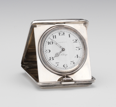 Tiffany Sterling Travel Clock A