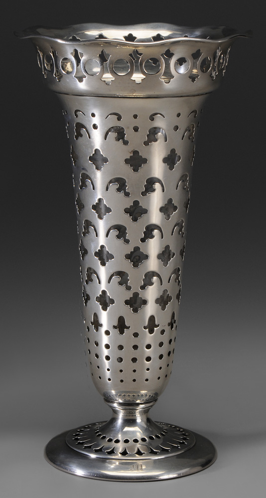 Tiffany Sterling Trumpet Vase