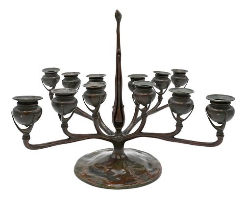 TIFFANY STUDIOS 12 LIGHT