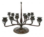 TIFFANY STUDIOS 12 LIGHT CANDE