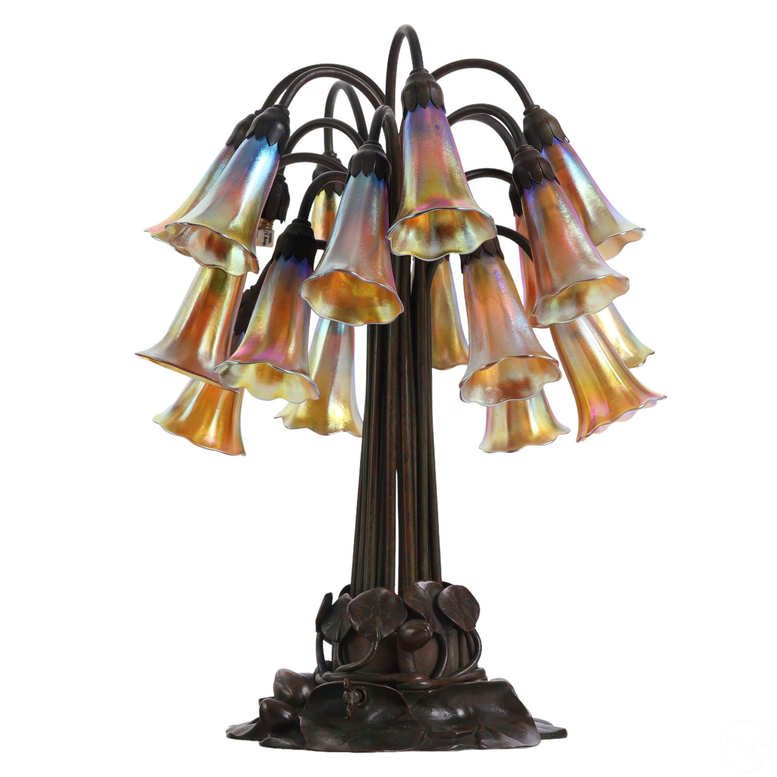 TIFFANY STUDIOS 18 LIGHT FAVRILE