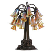 TIFFANY STUDIOS 18 LIGHT FAVRI