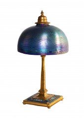 TIFFANY STUDIOS ART DECO DAMAS