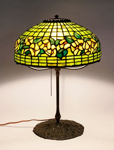 TIFFANY STUDIOS BANDED DOGWOOD