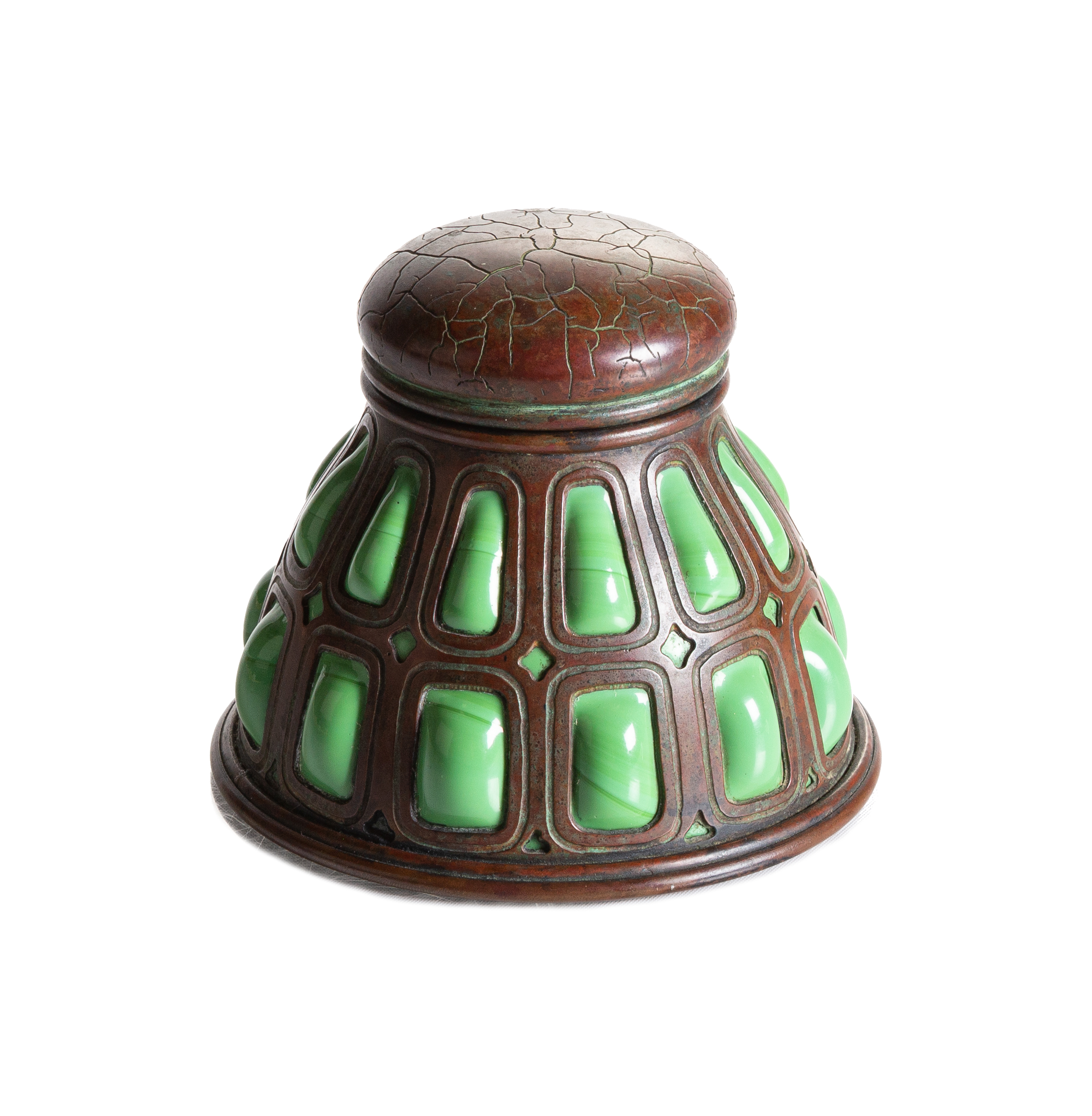 TIFFANY STUDIOS BLOWNOUT INKWELL