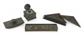 TIFFANY STUDIOS BRONZE AND GLA