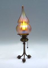 TIFFANY STUDIOS BRONZE DESK LA