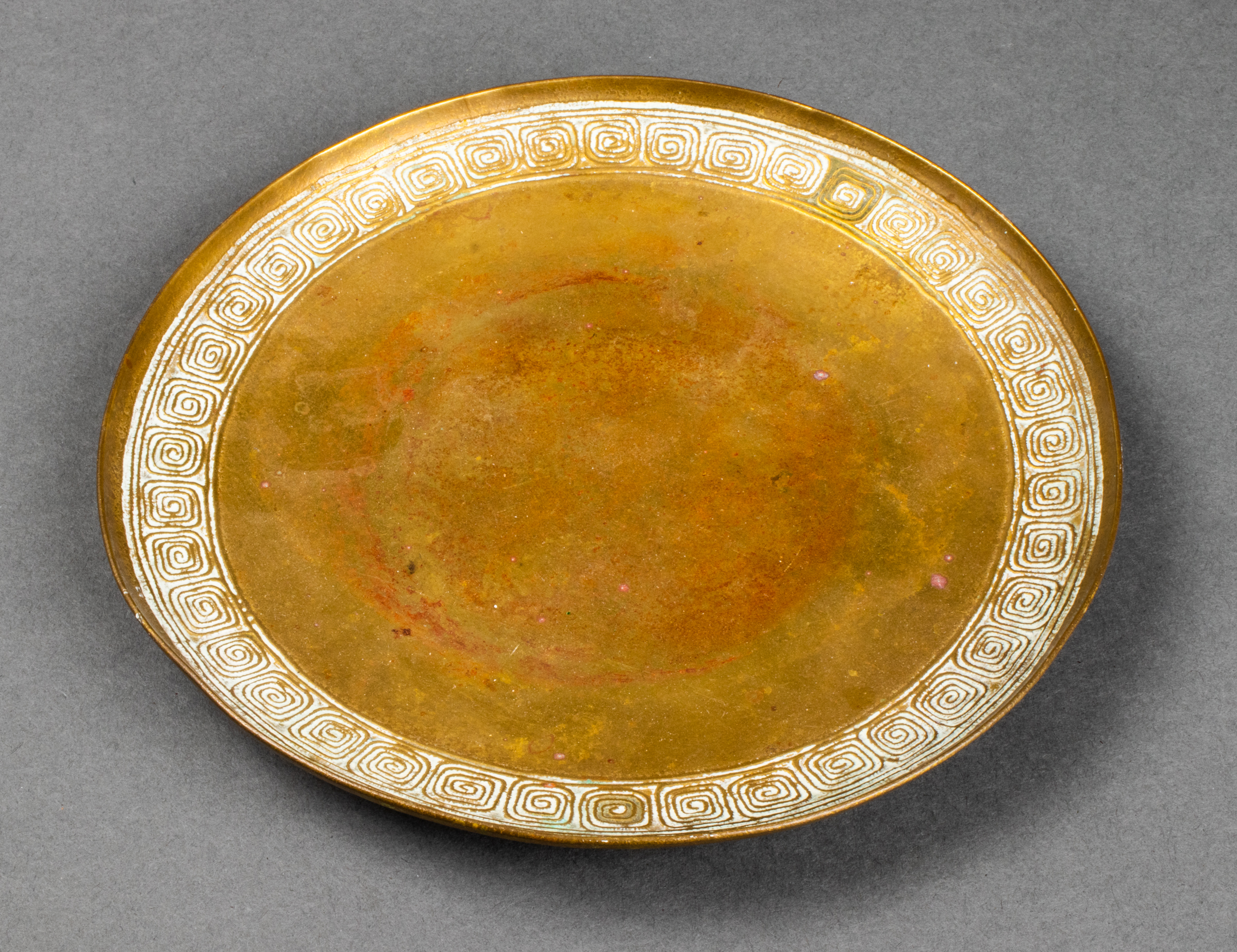 TIFFANY STUDIOS BRONZE DORE PLATE
