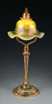 TIFFANY STUDIOS BRONZE & ENAME