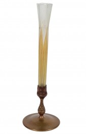 TIFFANY STUDIOS BRONZE & GLASS