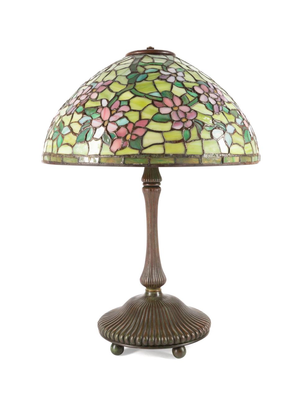TIFFANY STUDIOS BRONZE LAMP BASE W/