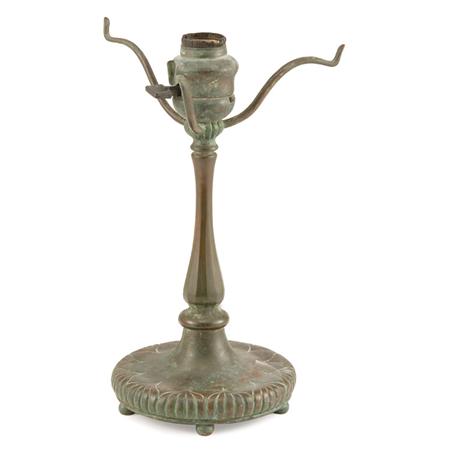 Tiffany Studios Bronze Lamp Base