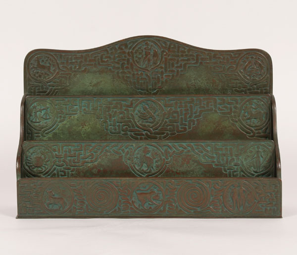 Tiffany Studios bronze letter