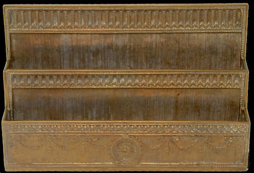 TIFFANY STUDIOS BRONZE LETTER