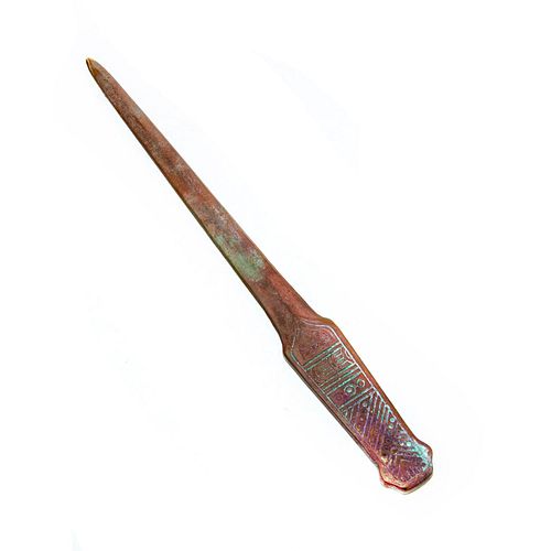 TIFFANY STUDIOS BRONZE LETTER