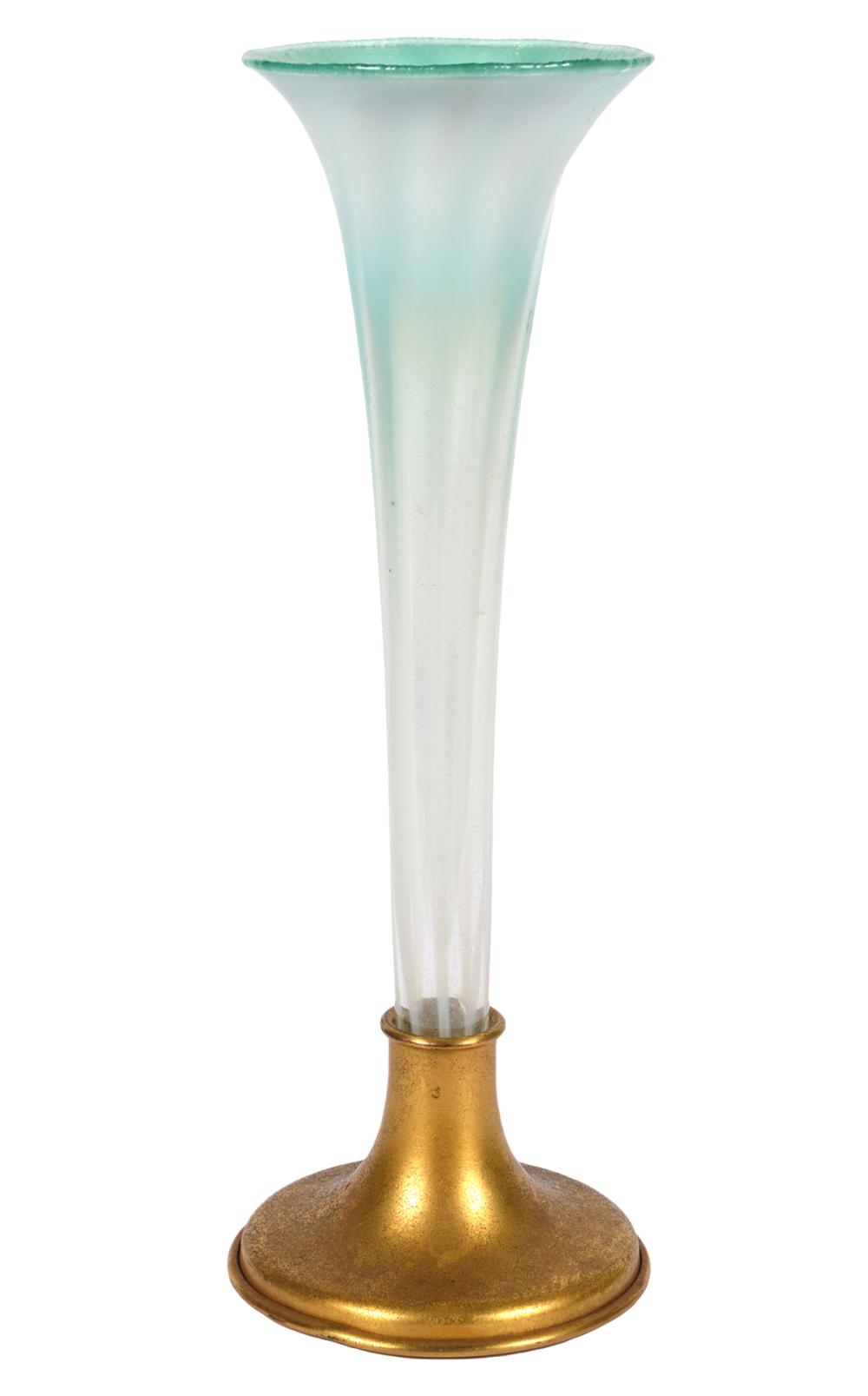 TIFFANY STUDIOS BRONZE WITH GREEN