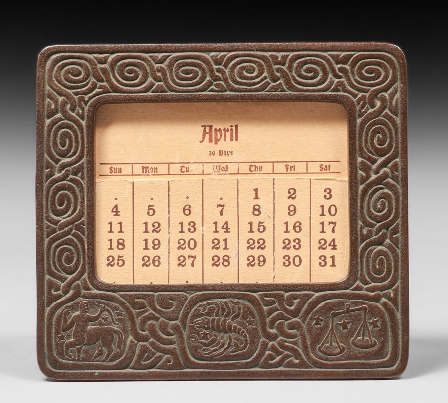 TIFFANY STUDIOS BRONZE ZODIAC