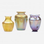 Tiffany Studios. Cabinet vases