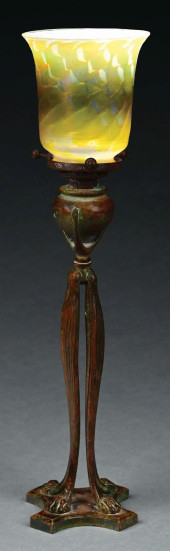 TIFFANY STUDIOS CATS PAW CANDL