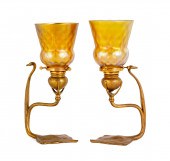TIFFANY STUDIOS COBRA CANDLEST
