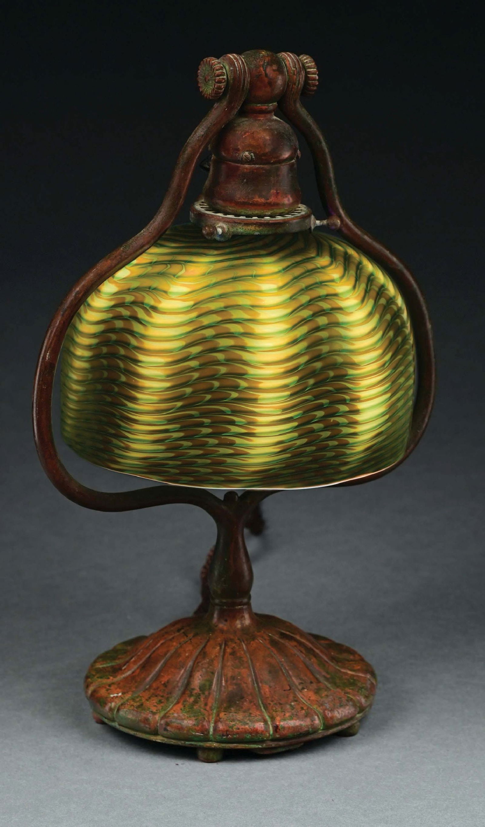 TIFFANY STUDIOS DAMASCENE DESK