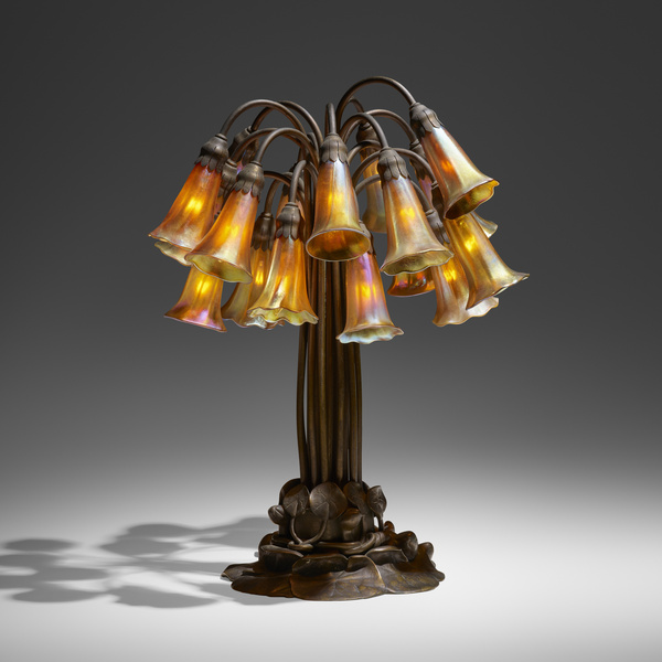 Tiffany Studios. Eighteen-light
