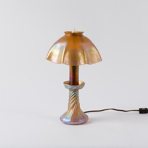 TIFFANY STUDIOS FAVRILE CANDLESTICK