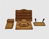 TIFFANY STUDIOS FIVE PIECE GIL