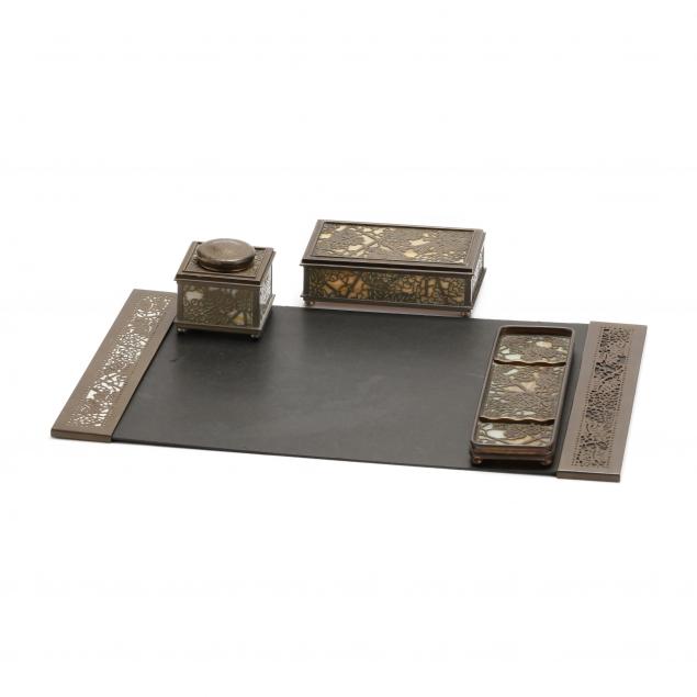 TIFFANY STUDIOS, FOUR PIECE