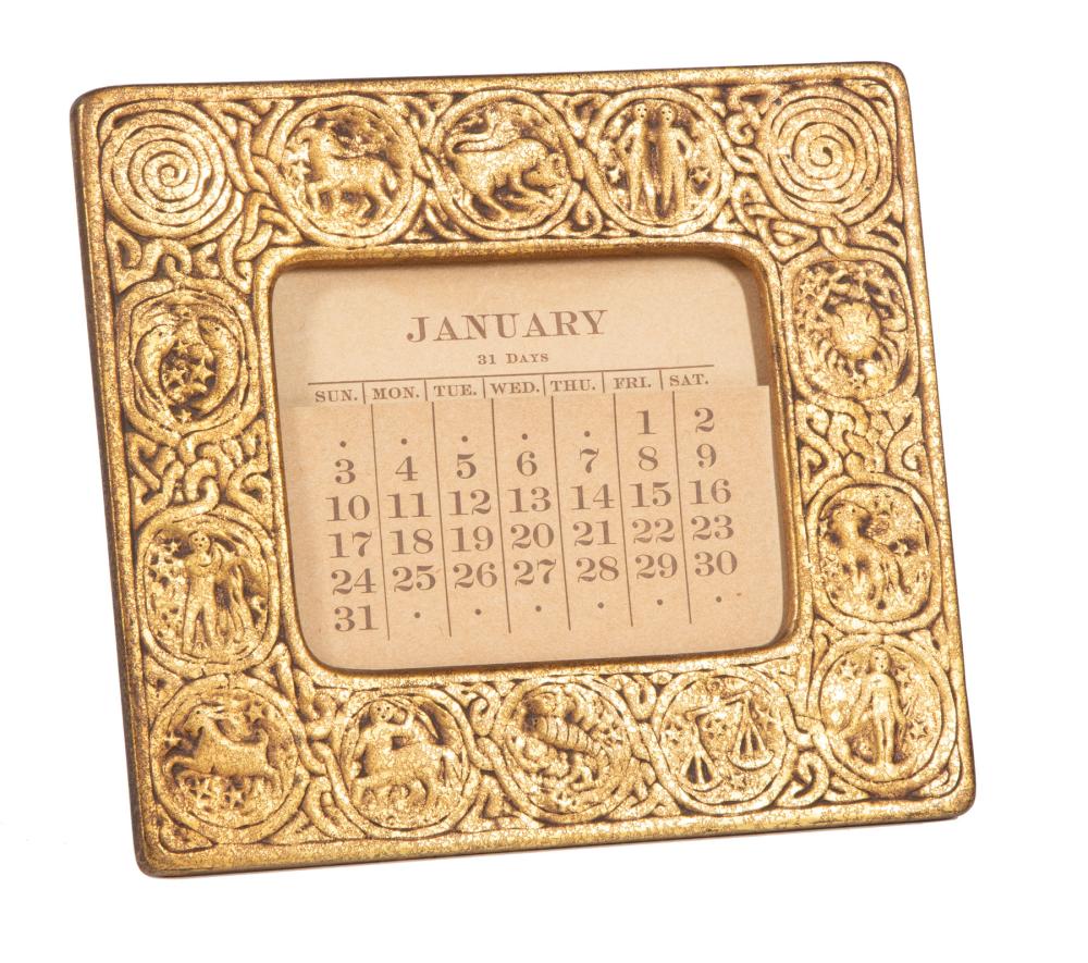 TIFFANY STUDIOS GILT BRONZE DESK