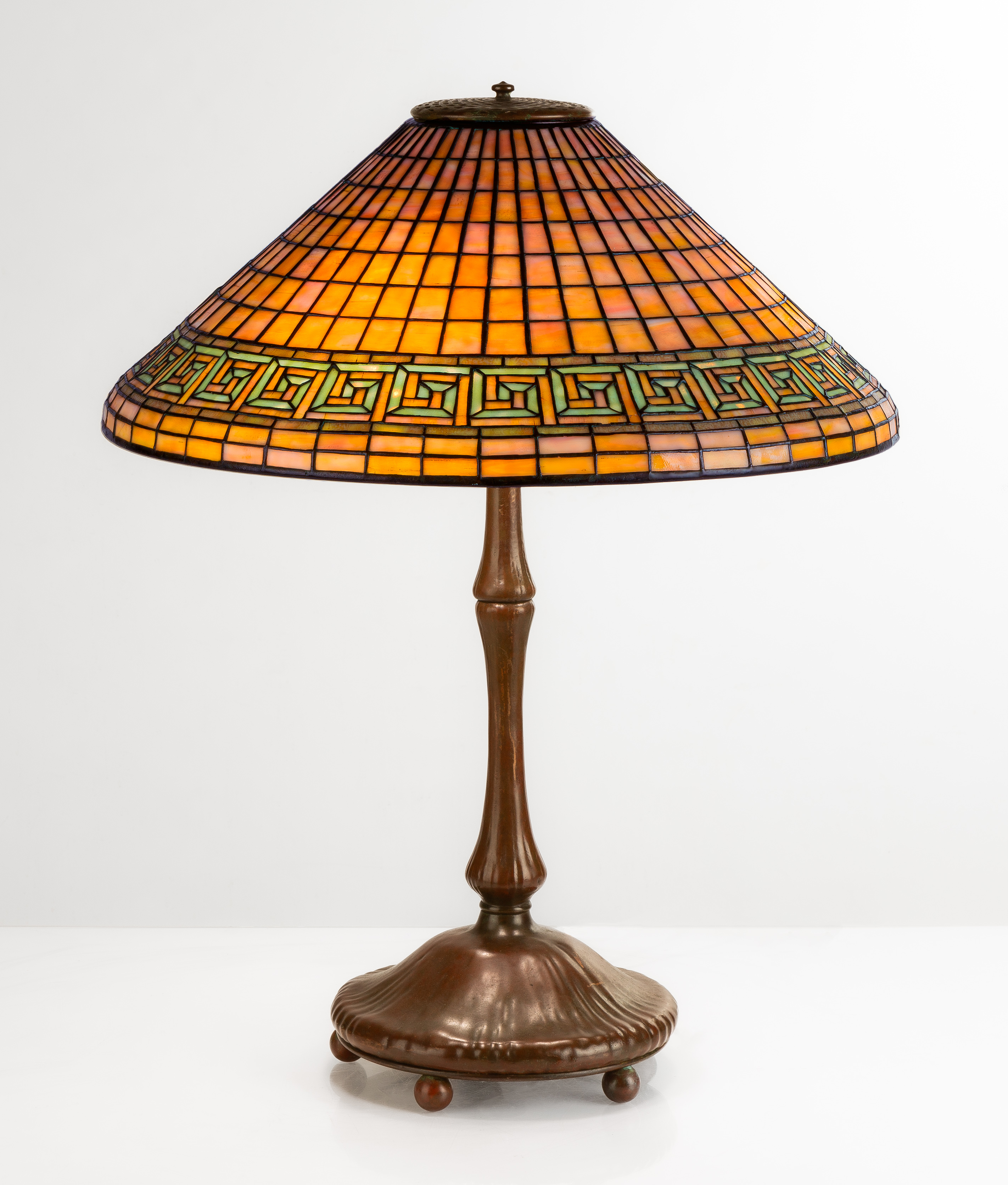 TIFFANY STUDIOS GREEK KEY TABLE