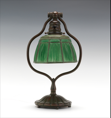 Tiffany Studios Green Linen Fold