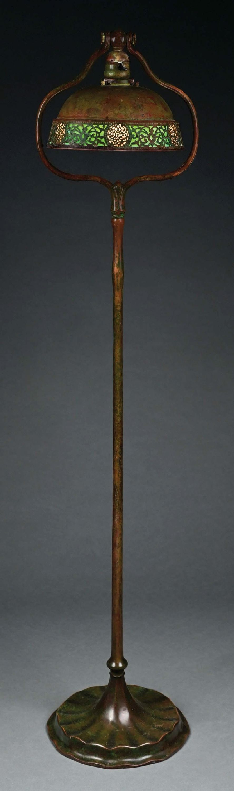 TIFFANY STUDIOS HARP FLOOR LAMPA
