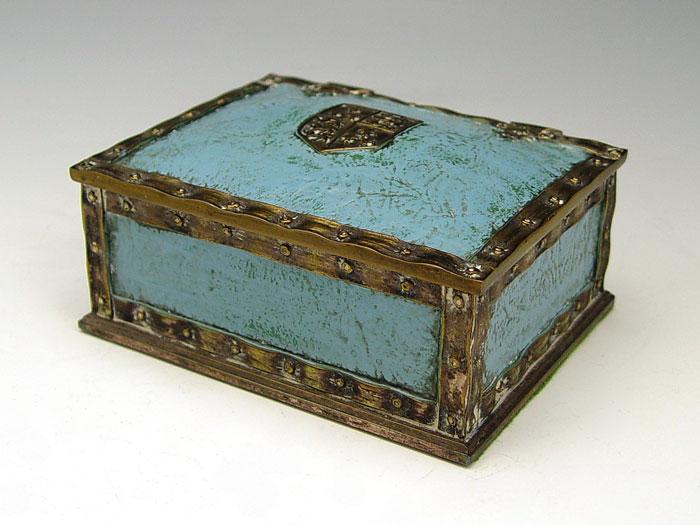 TIFFANY STUDIOS HERALDIC DESK BOX