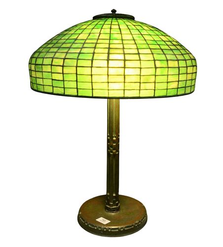 TIFFANY STUDIOS LEADED GREEN