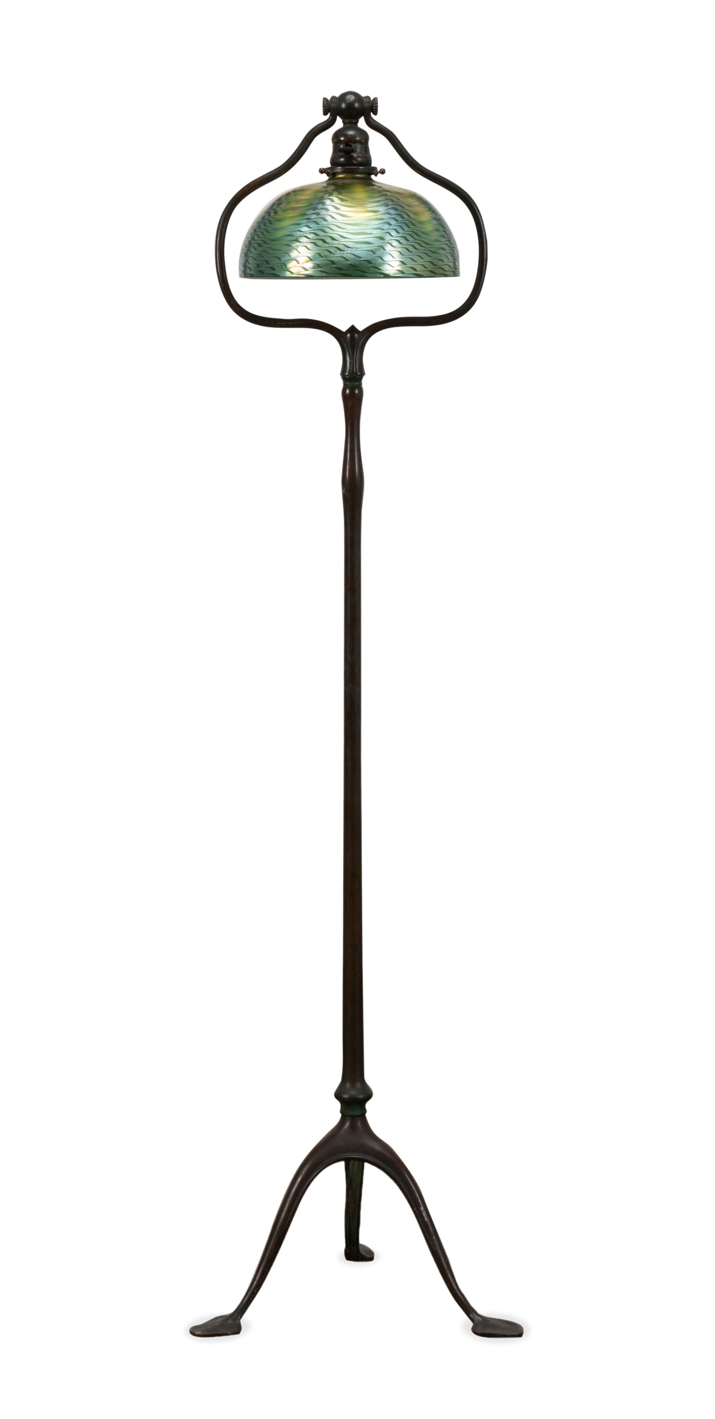TIFFANY STUDIOS LILY-PAD FLOOR LAMP