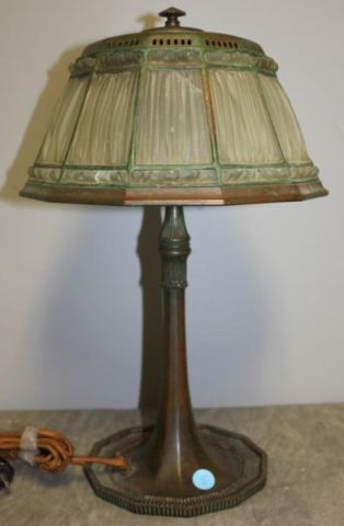 TIFFANY STUDIOS. Linen Fold Desk