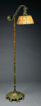 TIFFANY STUDIOS LINENFOLD COUN
