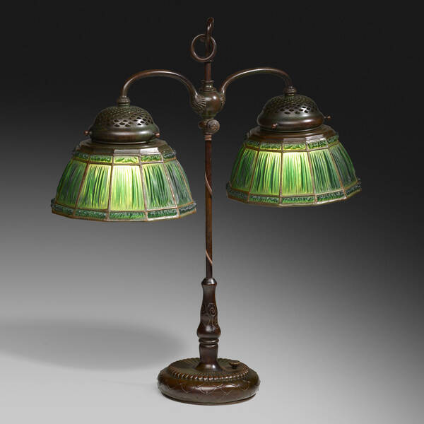 Tiffany Studios. Linenfold double