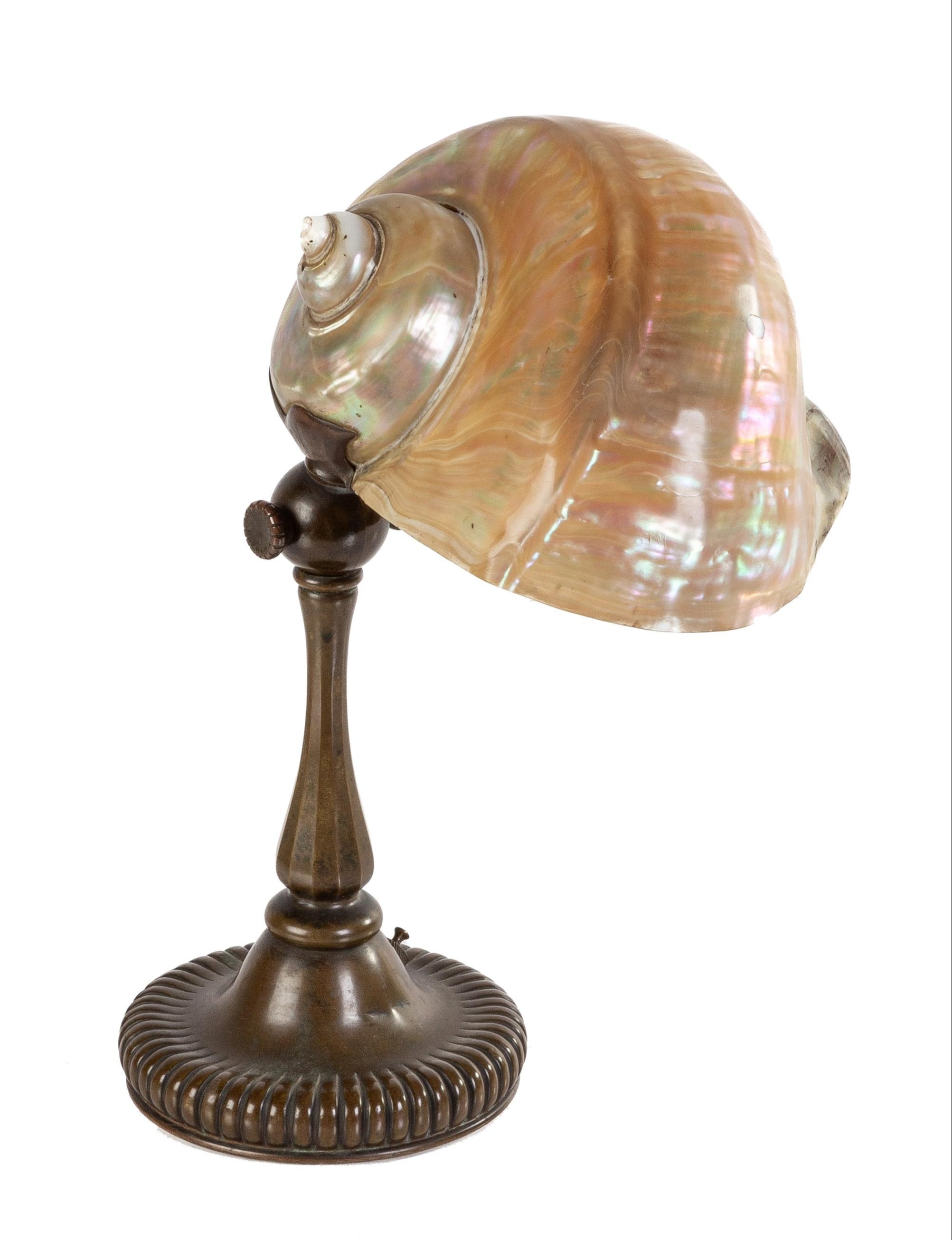 TIFFANY STUDIOS NAUTILUS SHELL DESK