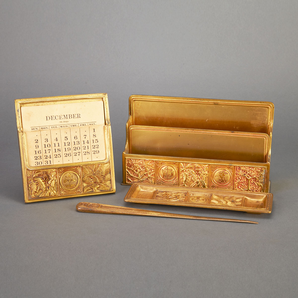 Tiffany Studios New York Four Piece