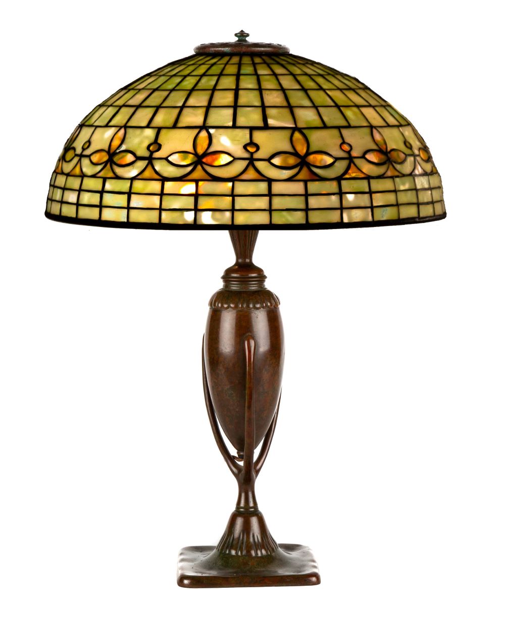 TIFFANY STUDIOS, NEW YORK LEADED