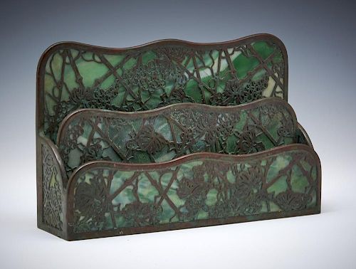 TIFFANY STUDIOS NY BRONZE GRAPEVINE