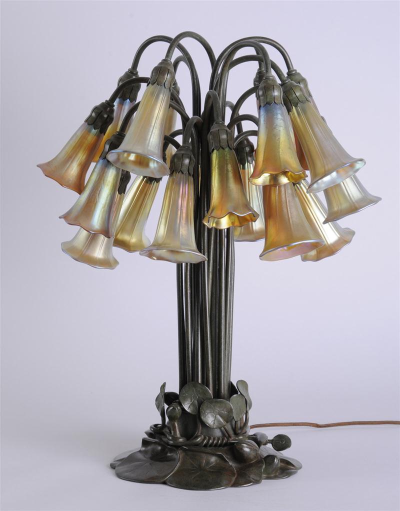 TIFFANY STUDIOS PATINATED BRONZE
